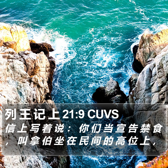 列 王 记 上 21:9 CUVS Bible Study