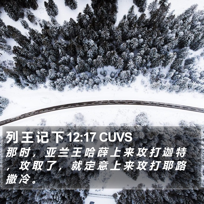 列 王 记 下 12:17 CUVS Bible Study