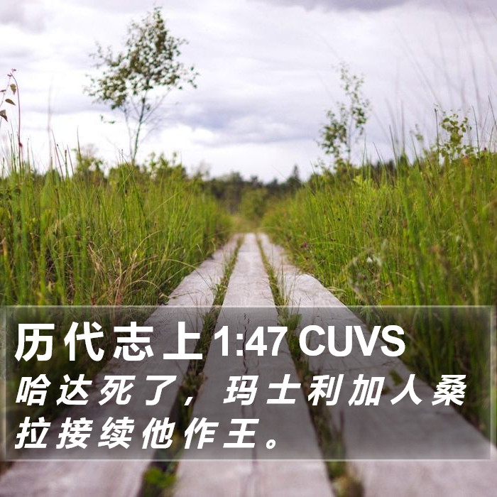 历 代 志 上 1:47 CUVS Bible Study