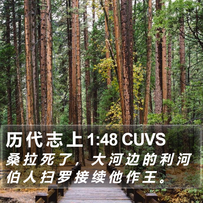 历 代 志 上 1:48 CUVS Bible Study