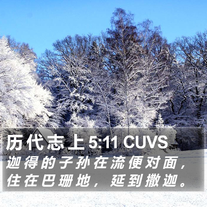 历 代 志 上 5:11 CUVS Bible Study