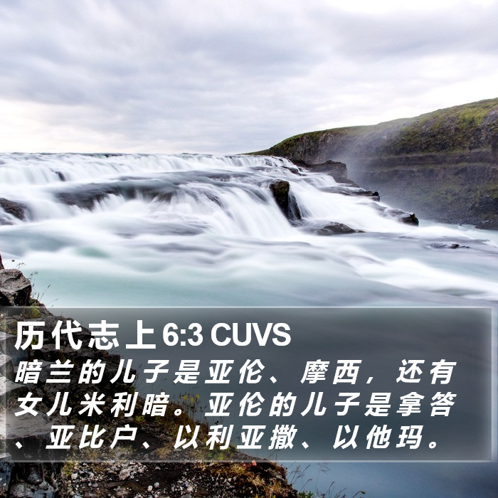 历 代 志 上 6:3 CUVS Bible Study