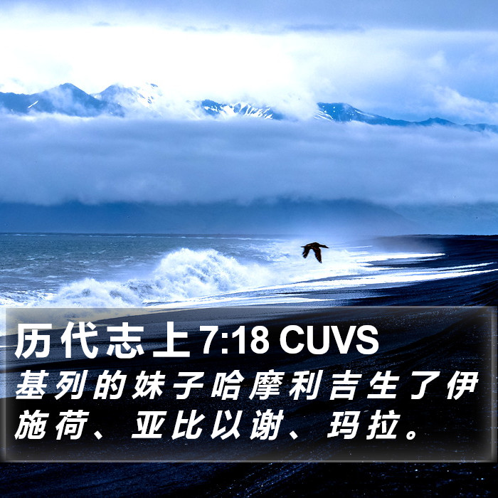 历 代 志 上 7:18 CUVS Bible Study