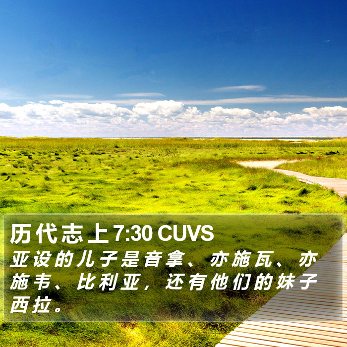 历 代 志 上 7:30 CUVS Bible Study