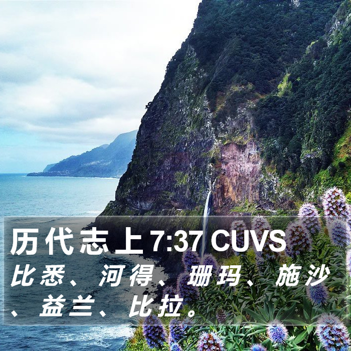 历 代 志 上 7:37 CUVS Bible Study