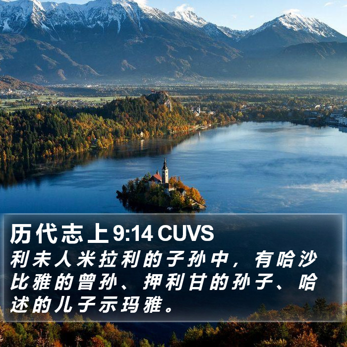 历 代 志 上 9:14 CUVS Bible Study