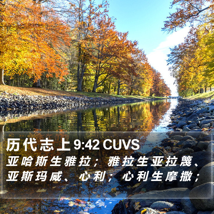 历 代 志 上 9:42 CUVS Bible Study