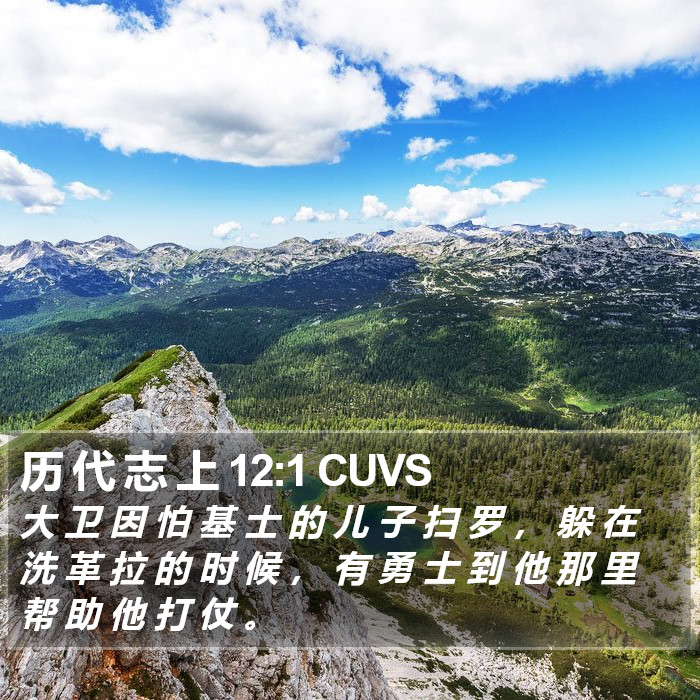 历 代 志 上 12:1 CUVS Bible Study
