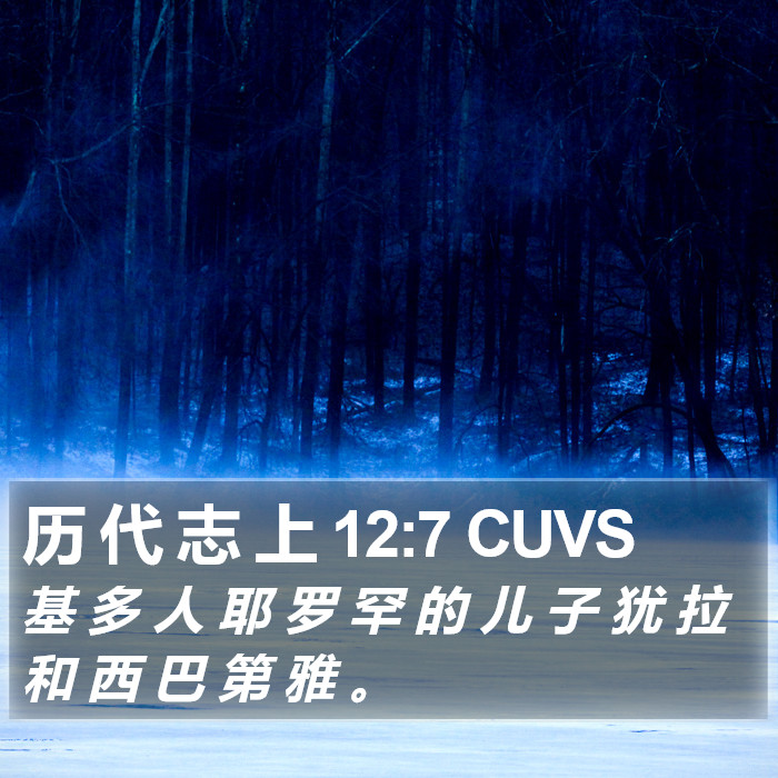 历 代 志 上 12:7 CUVS Bible Study