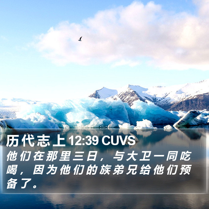 历 代 志 上 12:39 CUVS Bible Study