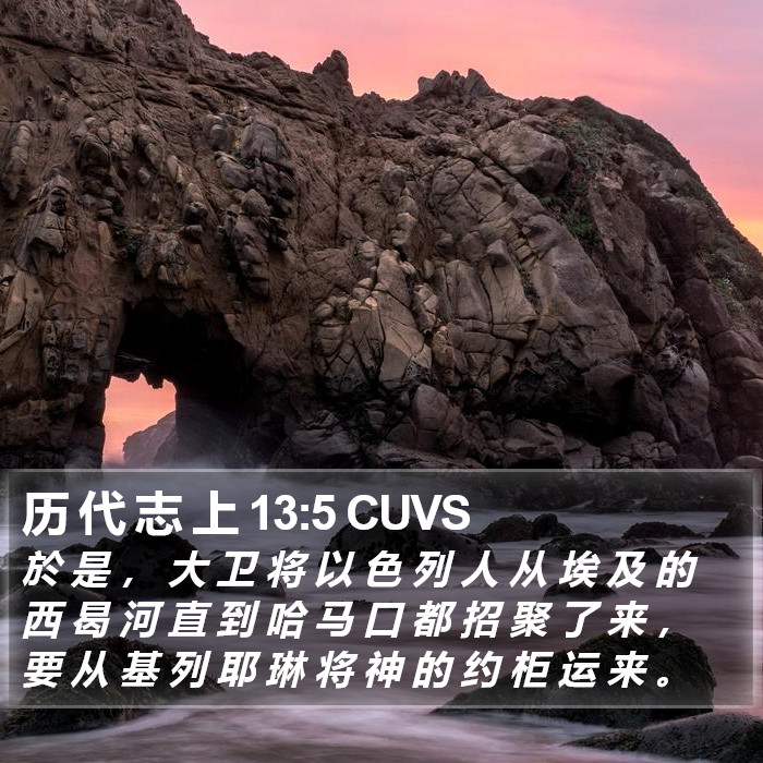 历 代 志 上 13:5 CUVS Bible Study