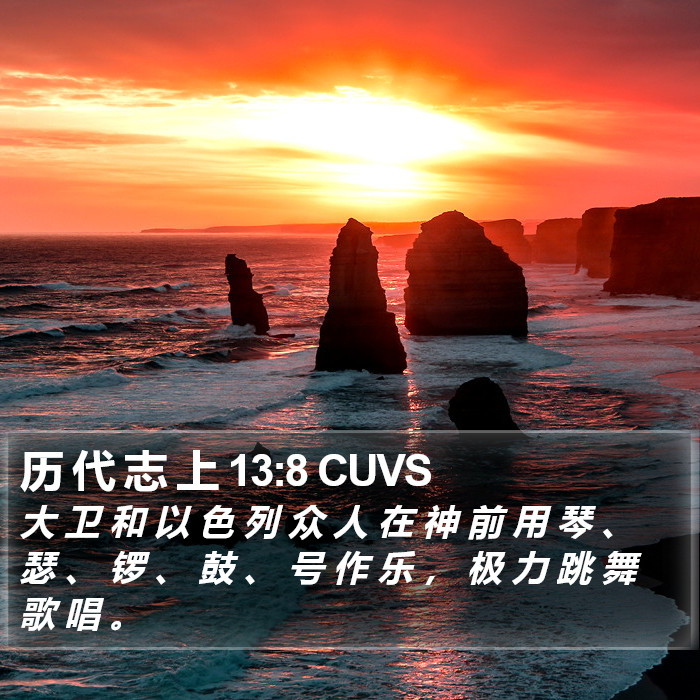 历 代 志 上 13:8 CUVS Bible Study