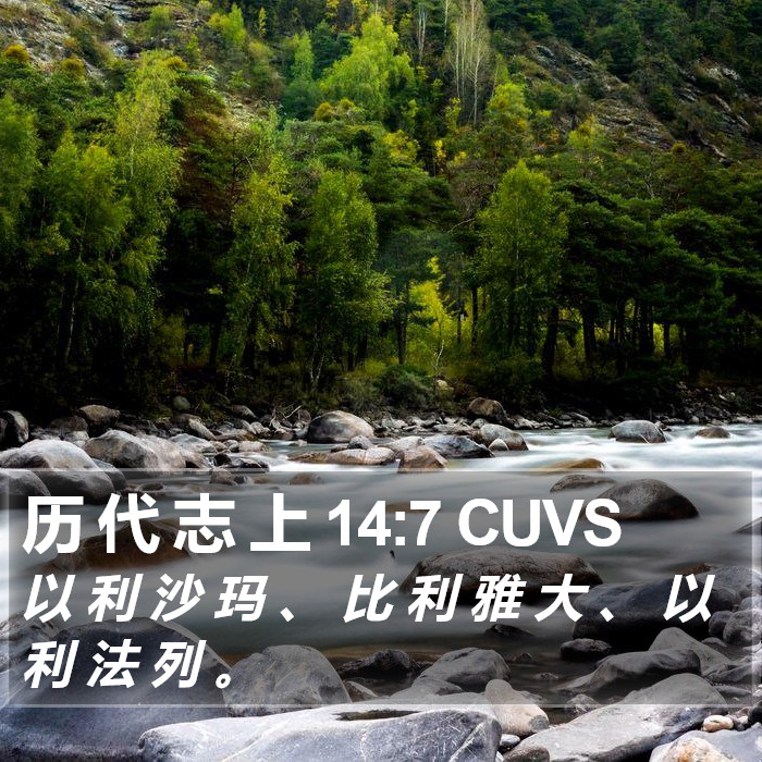 历 代 志 上 14:7 CUVS Bible Study