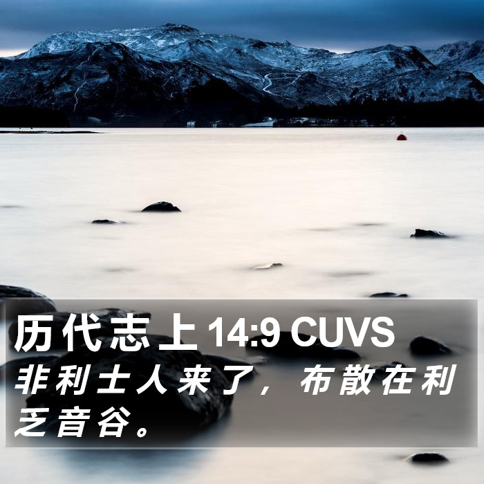 历 代 志 上 14:9 CUVS Bible Study