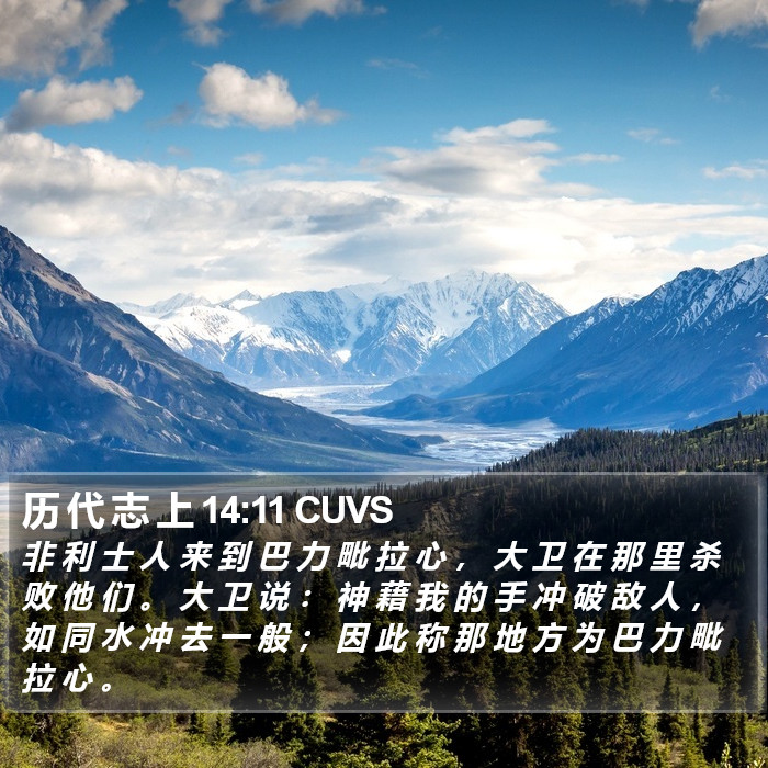 历 代 志 上 14:11 CUVS Bible Study