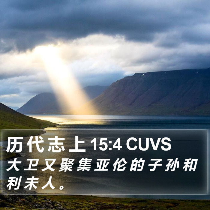 历 代 志 上 15:4 CUVS Bible Study