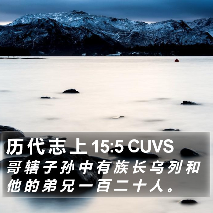 历 代 志 上 15:5 CUVS Bible Study