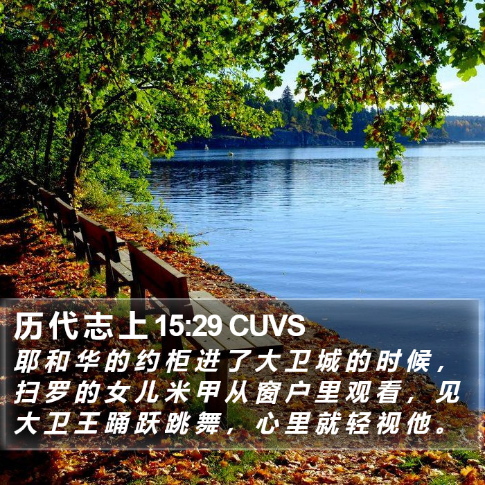 历 代 志 上 15:29 CUVS Bible Study