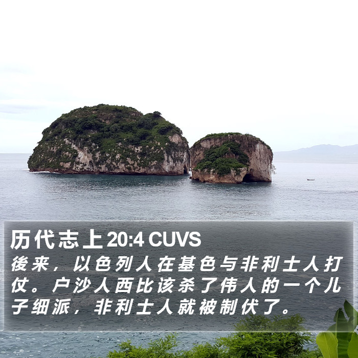 历 代 志 上 20:4 CUVS Bible Study