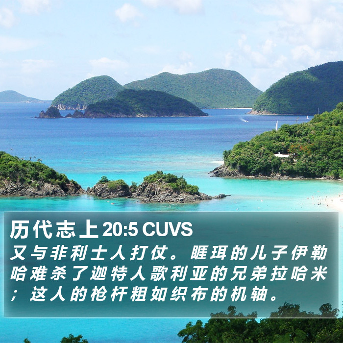 历 代 志 上 20:5 CUVS Bible Study