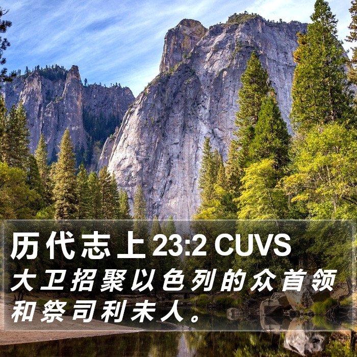 历 代 志 上 23:2 CUVS Bible Study