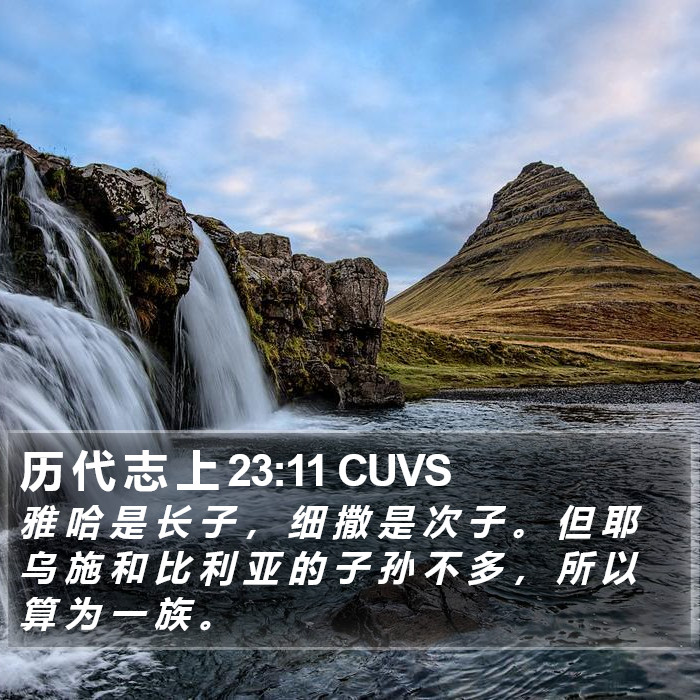 历 代 志 上 23:11 CUVS Bible Study