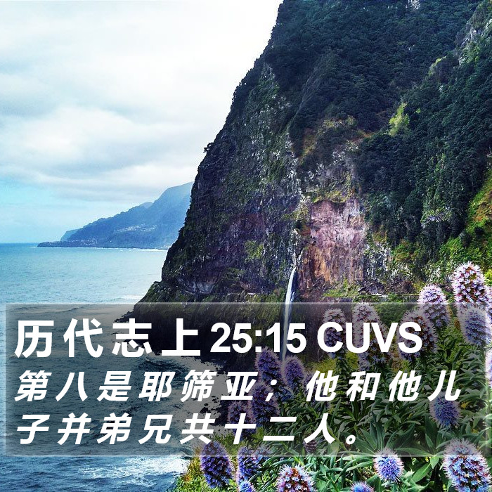 历 代 志 上 25:15 CUVS Bible Study
