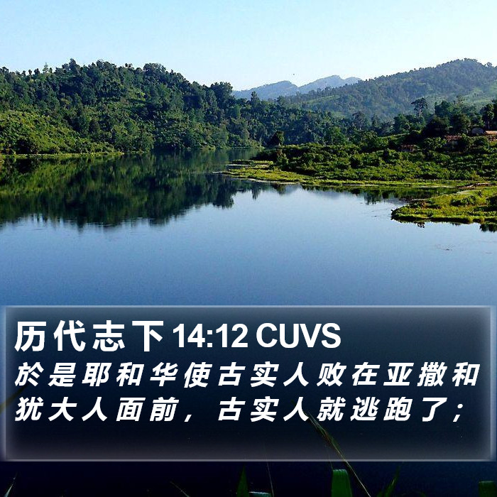 历 代 志 下 14:12 CUVS Bible Study