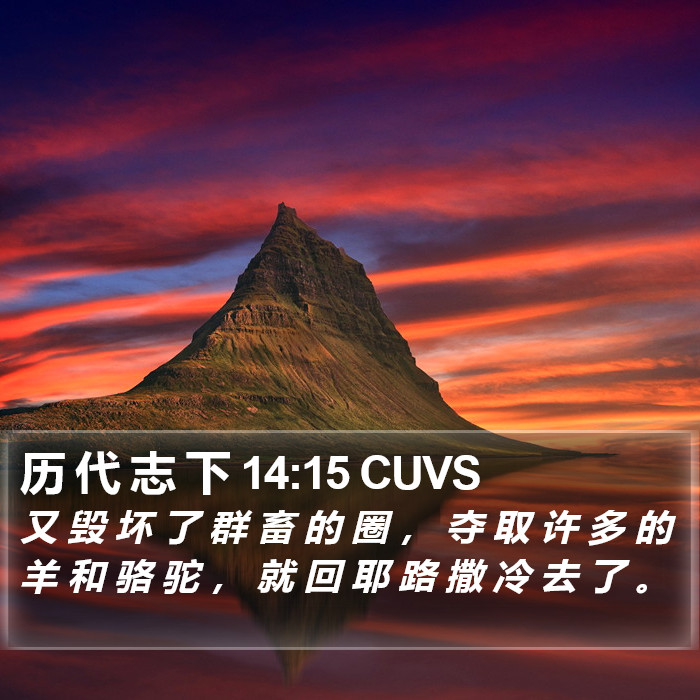 历 代 志 下 14:15 CUVS Bible Study