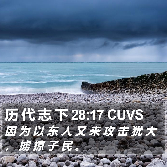 历 代 志 下 28:17 CUVS Bible Study