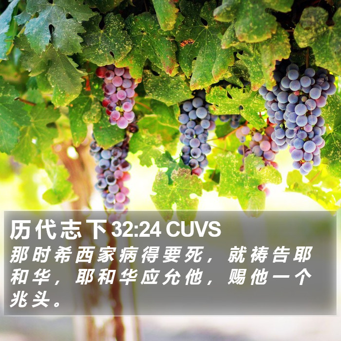 历 代 志 下 32:24 CUVS Bible Study