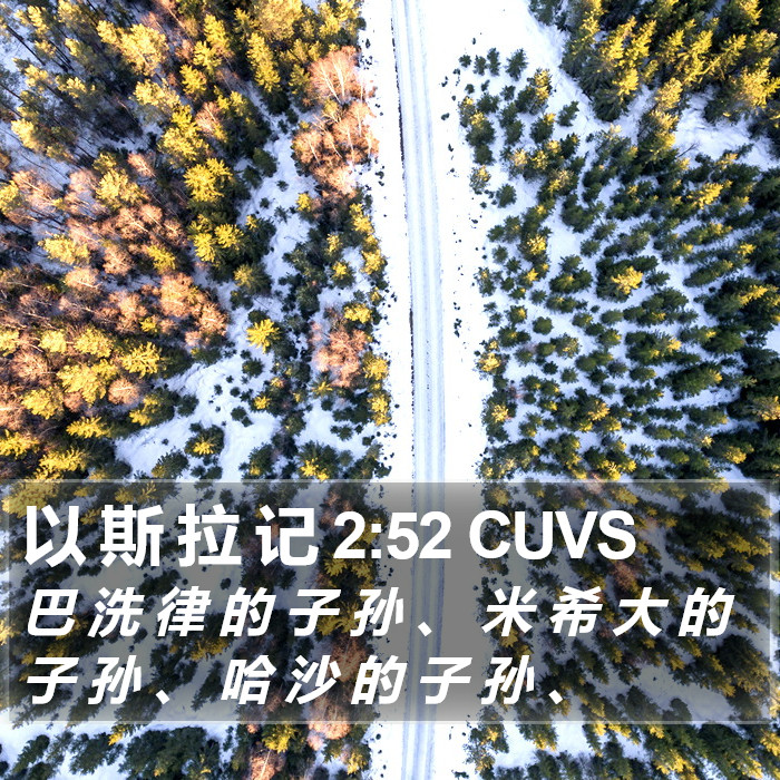 以 斯 拉 记 2:52 CUVS Bible Study