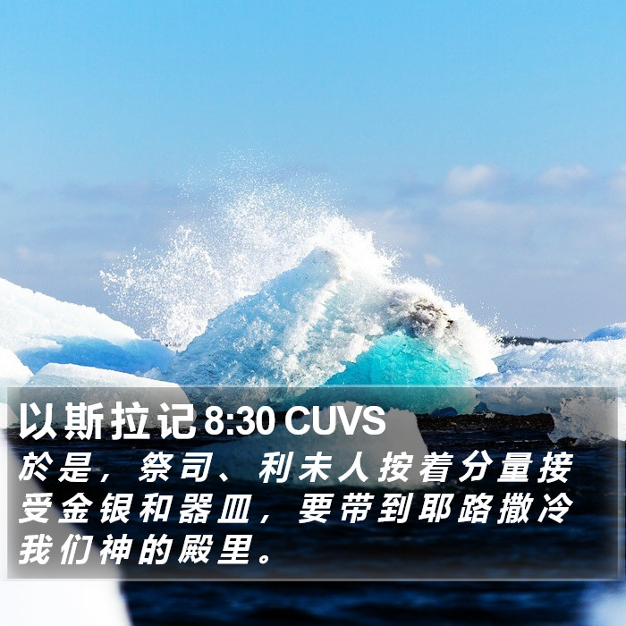 以 斯 拉 记 8:30 CUVS Bible Study