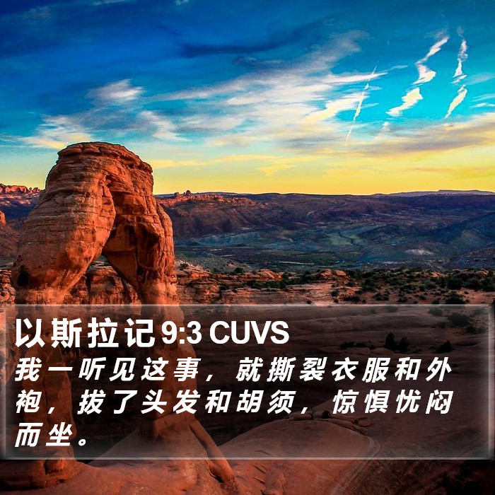以 斯 拉 记 9:3 CUVS Bible Study