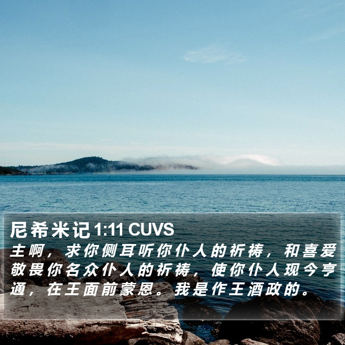 尼 希 米 记 1:11 CUVS Bible Study