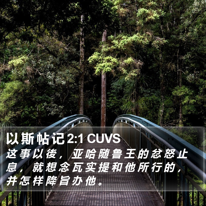 以 斯 帖 记 2:1 CUVS Bible Study