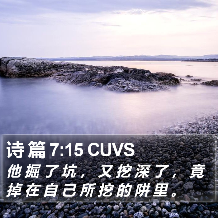 诗 篇 7:15 CUVS Bible Study