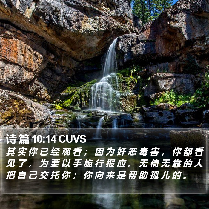 诗 篇 10:14 CUVS Bible Study
