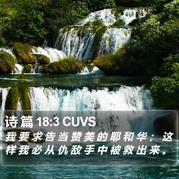 诗 篇 18:3 CUVS Bible Study