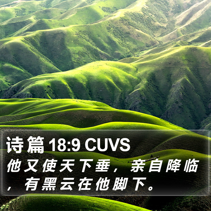 诗 篇 18:9 CUVS Bible Study