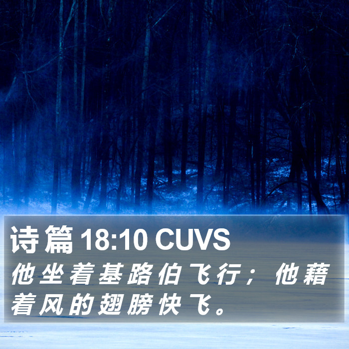 诗 篇 18:10 CUVS Bible Study