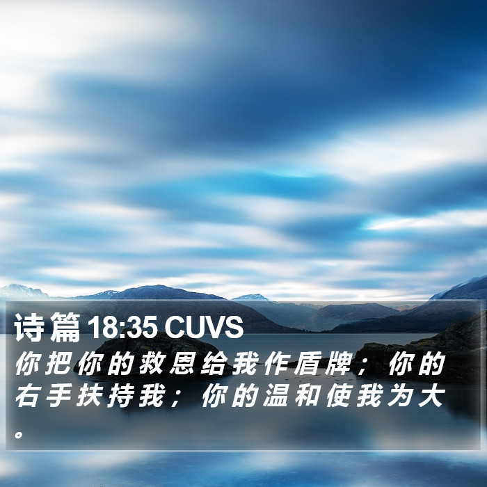 诗 篇 18:35 CUVS Bible Study