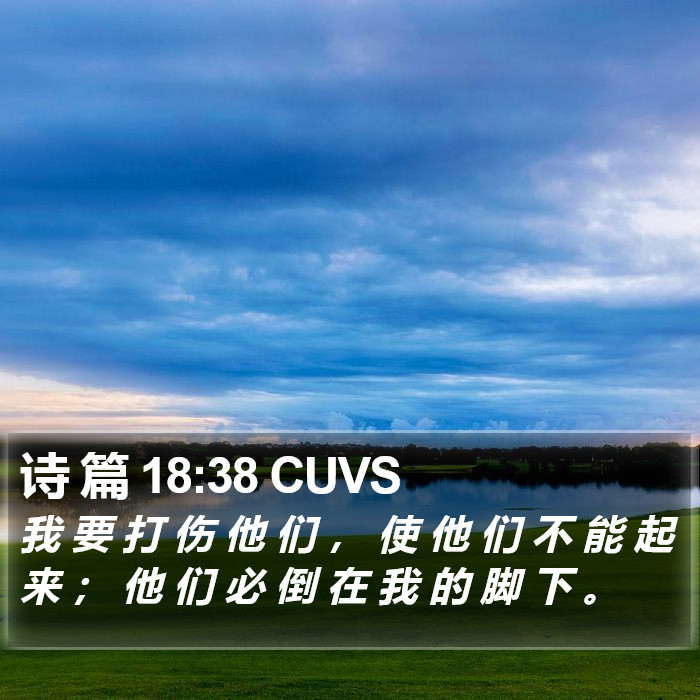 诗 篇 18:38 CUVS Bible Study