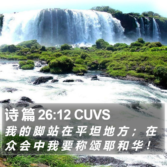 诗 篇 26:12 CUVS Bible Study