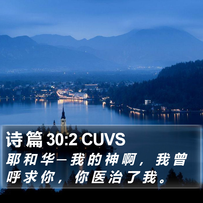 诗 篇 30:2 CUVS Bible Study