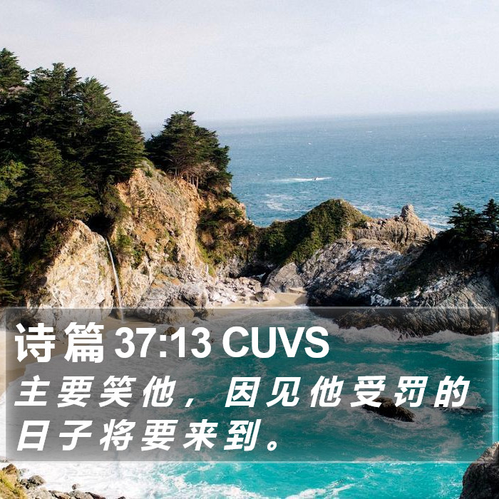 诗 篇 37:13 CUVS Bible Study