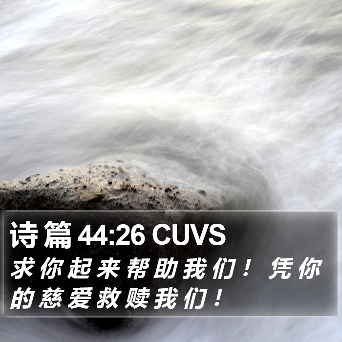 诗 篇 44:26 CUVS Bible Study