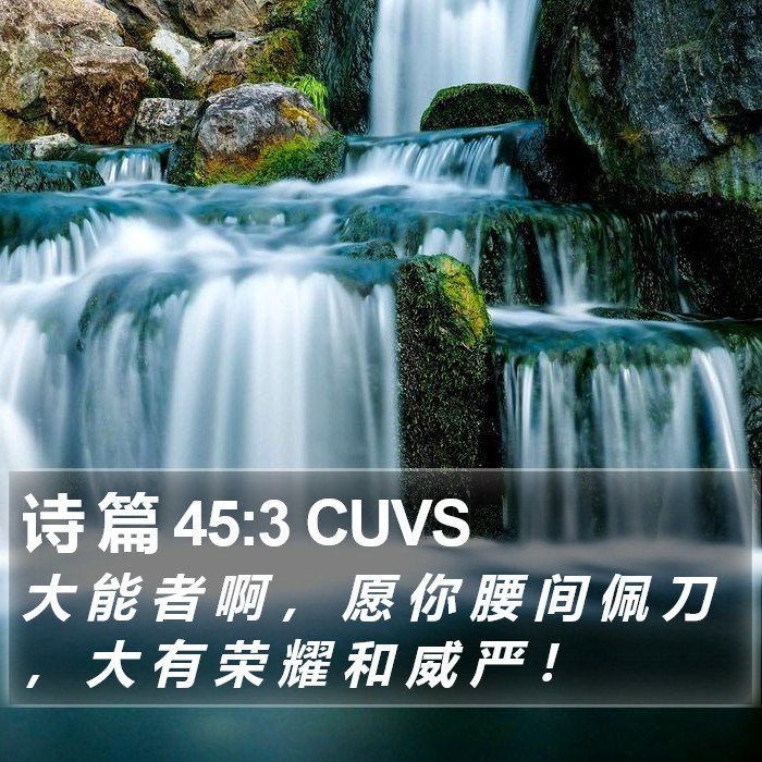 诗 篇 45:3 CUVS Bible Study