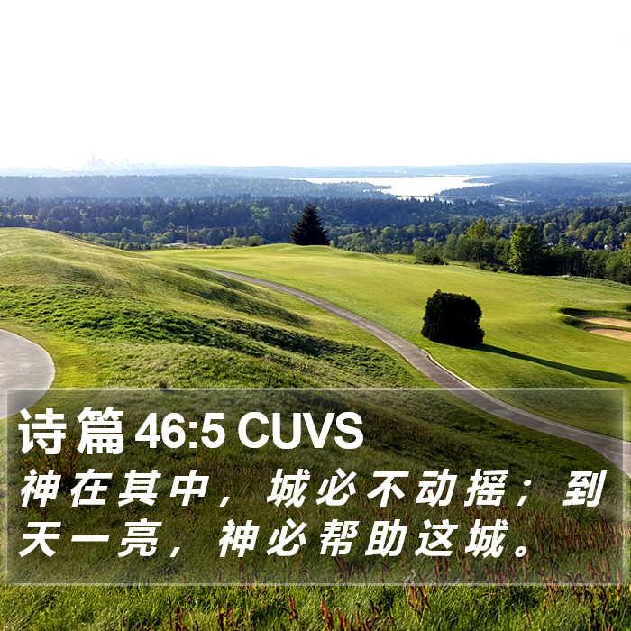 诗 篇 46:5 CUVS Bible Study