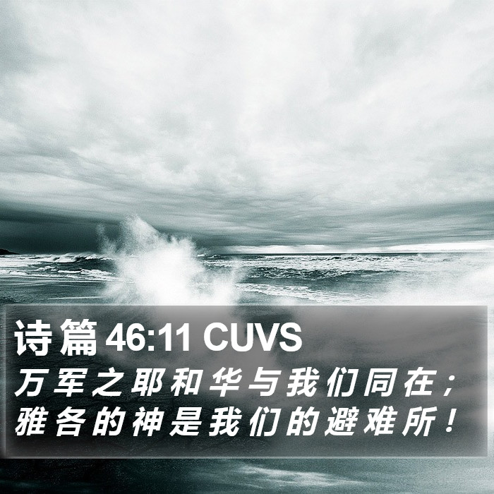 诗 篇 46:11 CUVS Bible Study